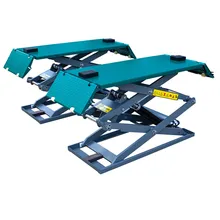 3500kg Capacity Low Profile Scissor Lift High Rise On-Ground Car Lifter with Hydraulic CE Lock Device Thin Scissor Car Lift