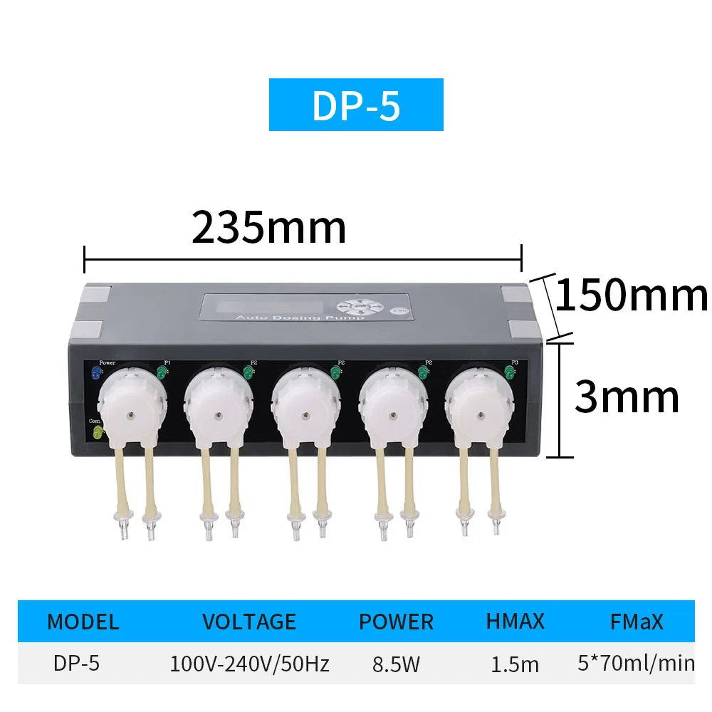 Jebao Titration Pump Dp Series Peristaltic Pump Multi Head Fully Automatic Precision Aquarium