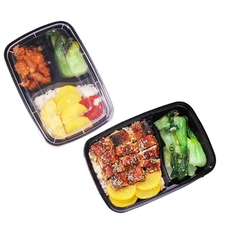 Disposable Eco Healthy Black Plastic Meal Prep Containers Take Away out  Plastic Bento Lunch Boxes PP Food Containers - China Food Container and  Plastic Box price