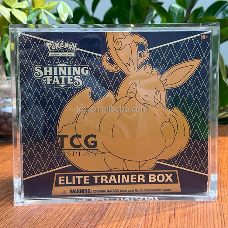 TCG Wholesale Acrylic ETB pokemon 151 Case Elite Trainer Box Protection With Strong Magnetic Lid Pokemon Cards ETB Display Case TCG Wholesale Acrylic ETB pokemon 151 Case Elite Trainer Box Protection With Strong Magnetic Lid Pokemon Cards ETB Display Case