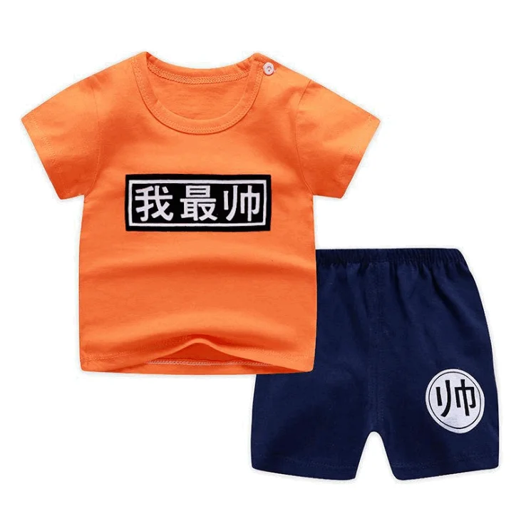 Комплект детской одежды для мальчиков и девочек летняя рубашка с коротким рукавом шорты хлопковые комплекты детские пижамы