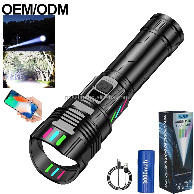 30W High Power 3000Mah Battery Light Rechargeable Led Flashlight Real 26650 Lithium Waterproof 300 Meters Long Range Torchlight 30W High Power 3000Mah Battery Light Rechargeable Led Flashlight Real 26650 Lithium Waterproof 300 Meters Long Range Torchlight