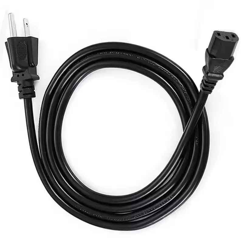 American 3 Pin Prong Plug Cable