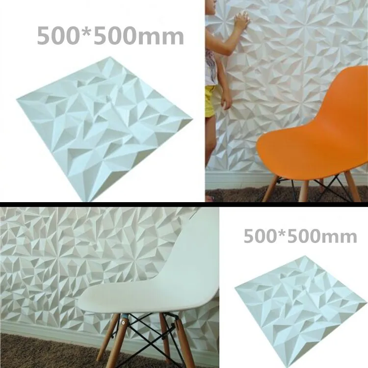 Home Interior Modern Design Decorative Pvc 3d Diamond Wall Panel ...