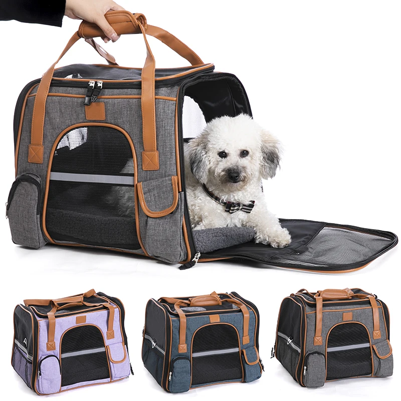 Outdoor Travel Portable Durable Breathable Pet Carrier Bag for Small Medium Dogs Cats