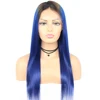 # 1b/parrucca blu 13x4 pizzo ombre
