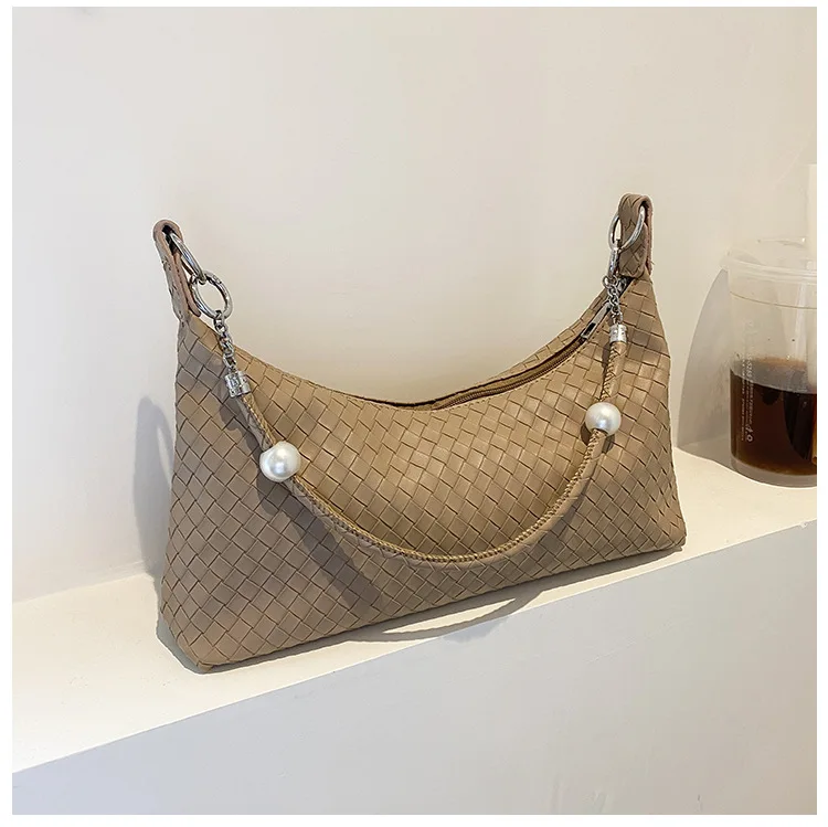 Spring New Woven Fabric Large Capacity Tote Messenger Purse Trendy Korean Bags Women Handbags