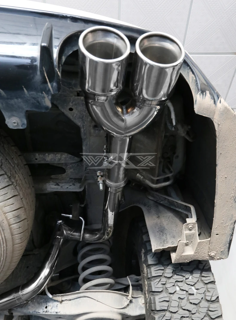 Racing Stainless Catback Valved Exhaust for Nissan Patrol Y62 2016-2022 Exhaust System with Dual Muffler Tips