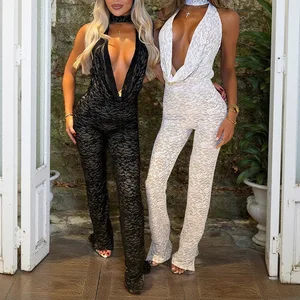 Women's Clothing Supplier New Summer Fashion Sexy Peplum Lace Bodysuit Backless Tight Women's Clothing