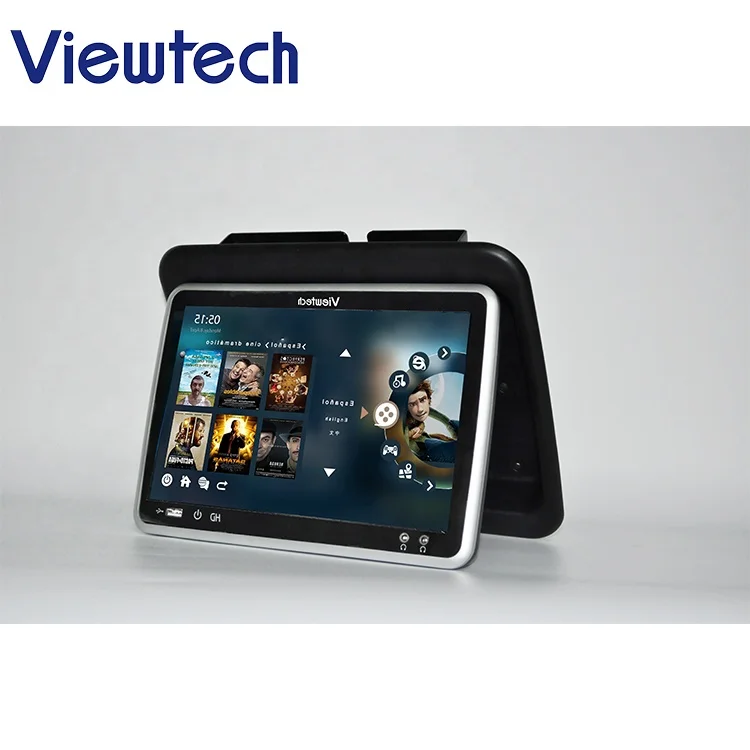 Bus Seat Back Entertainment System Touch Screen Tv Broadcasting Streaming Android Bus Vod Monitor for coach