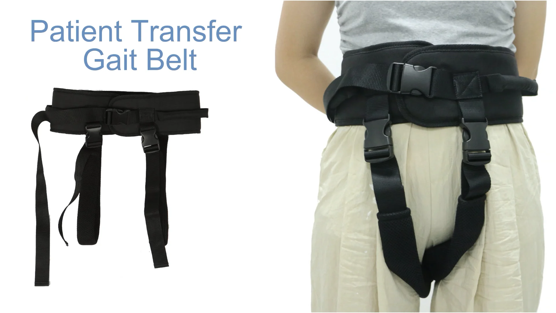 Walking Assistance Device Safety Patient Transfer Gait Belt With Leg