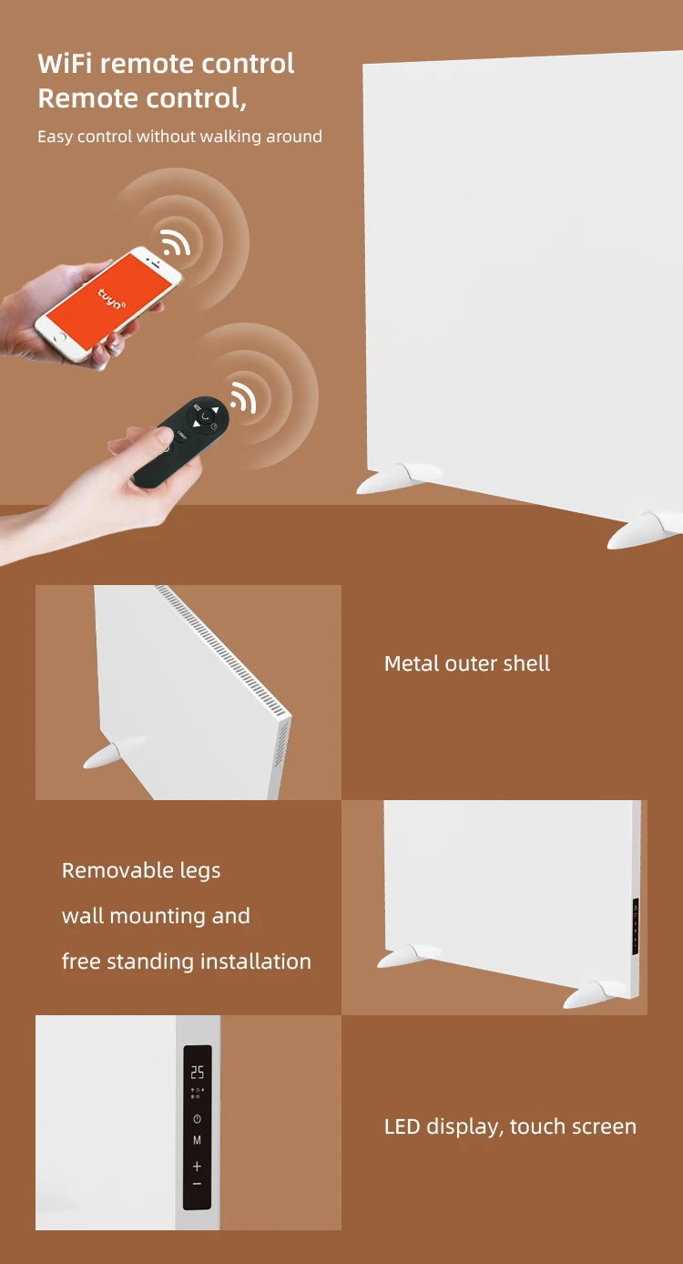 Crystal Hybrid Electric Panel, Wall, 110-240V - detail 8