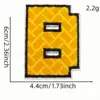 Autocollant en tissu lettre anglaise b