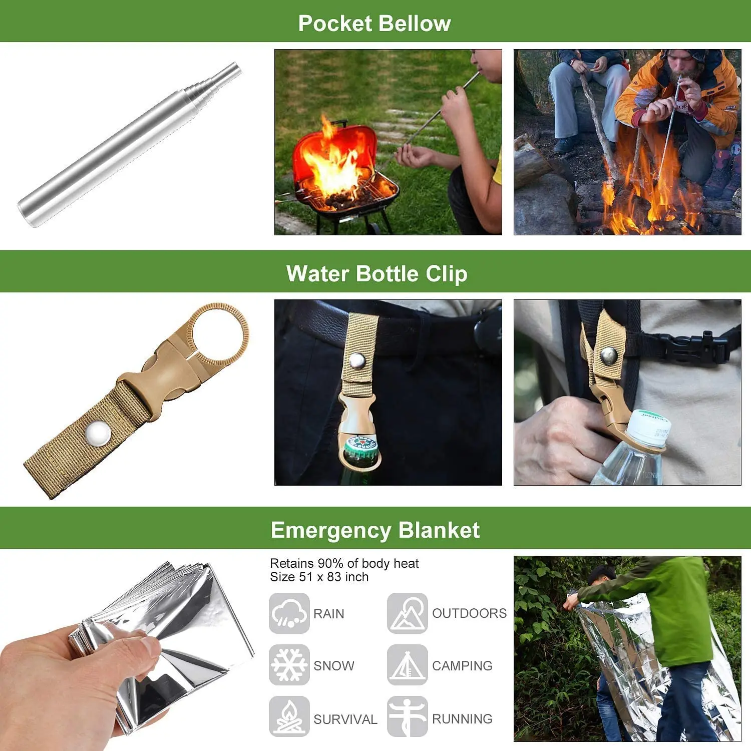Outdoor Accessories Camping Kit Emergency Survival Kit Professional Survival Gear Buy