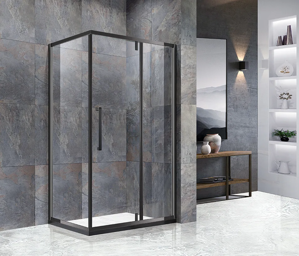 Italian Double Sliding Door Quadrant Compact Shower Enclosure For ...