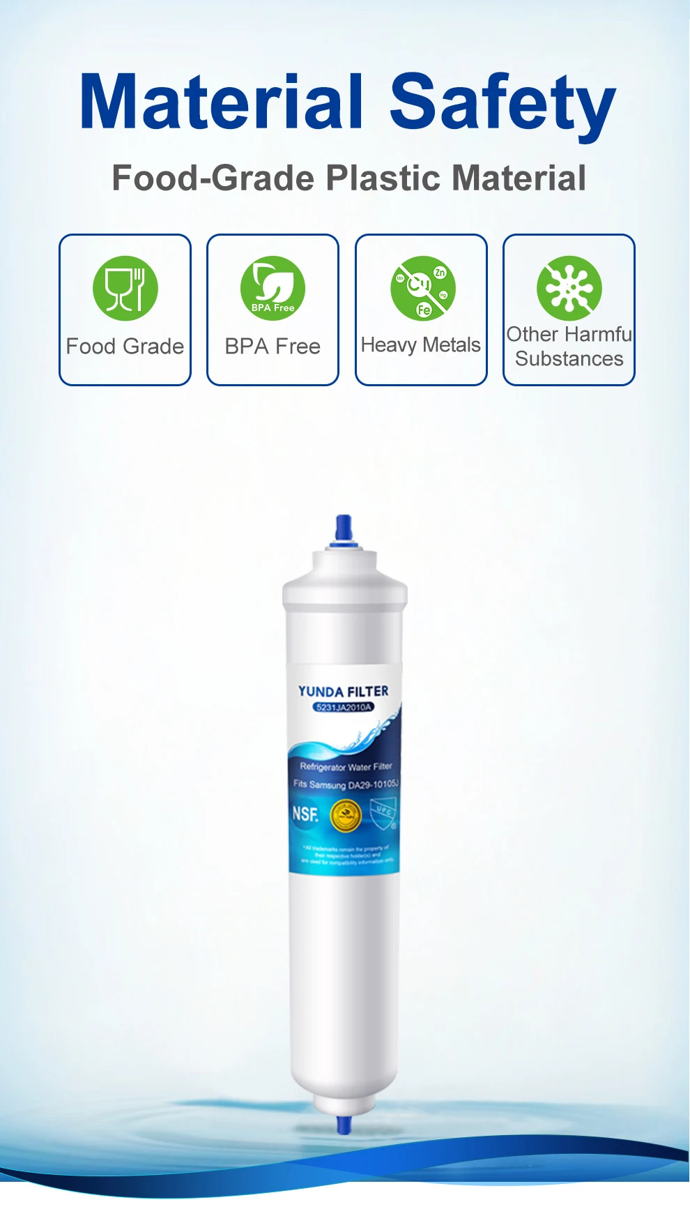Compatible Refrigerator Water Filter For Gxrtdr Gxrtpr Gxrtdq Da29