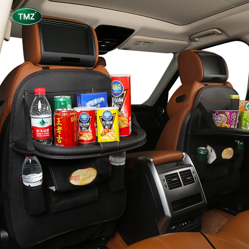 Многофункциональный Авто-Стайлинг Войлок заднего задний карман на переднем сиденье сумка-Органайзер хранилище сумочка с лоток-держатель для