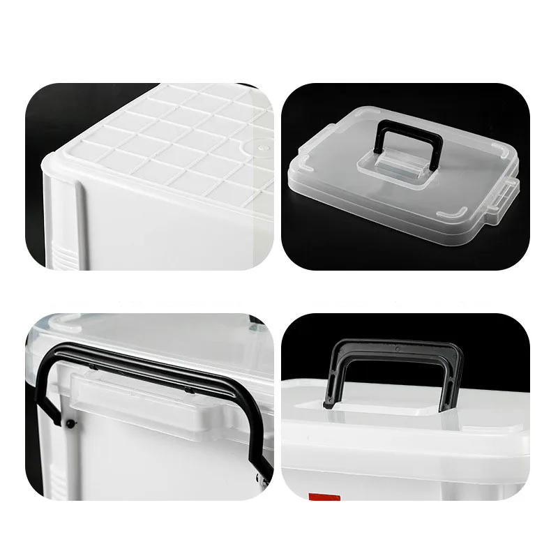 multi functional household travel medicine chest 2 layers large first aid organizer box for hospital pharmacy