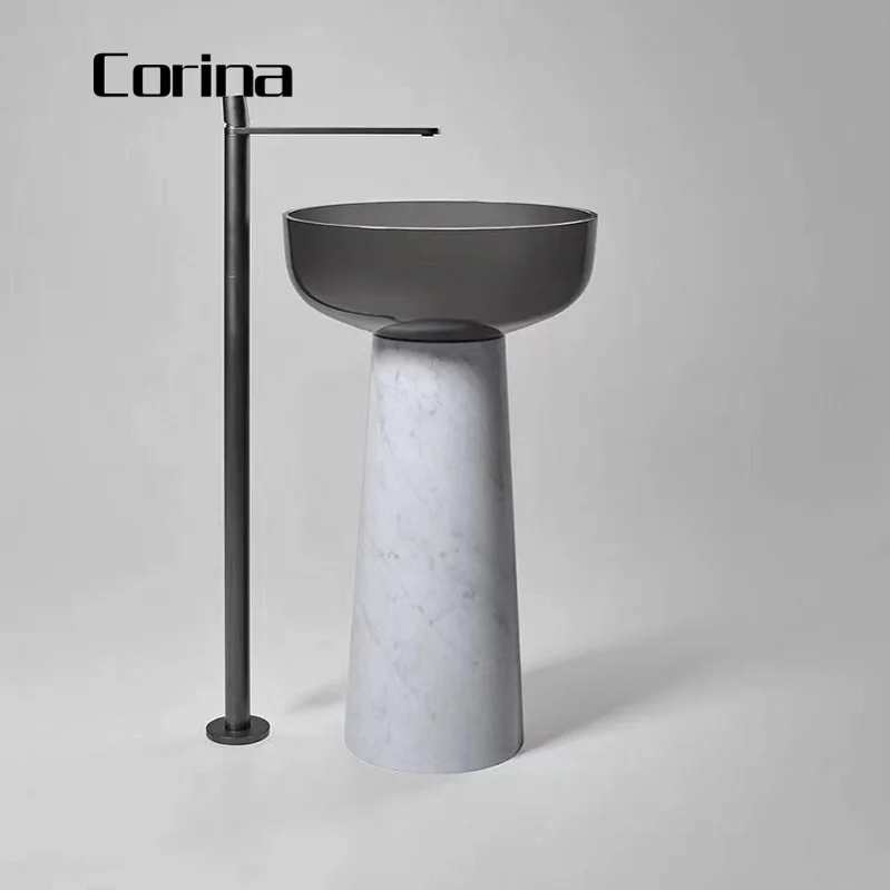 Factory Directly Material Solid Surface clear Sink Bathroom Sinks Transparent Wash Basin