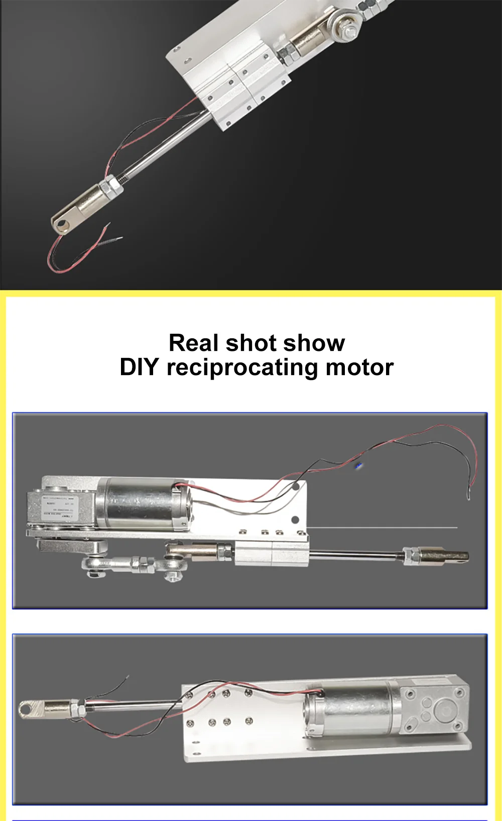 DIY Custom Automatic Reciprocating Motor Linear Actuator Motor High Torque DC 12V24V Stroke 3cm5cm7cm