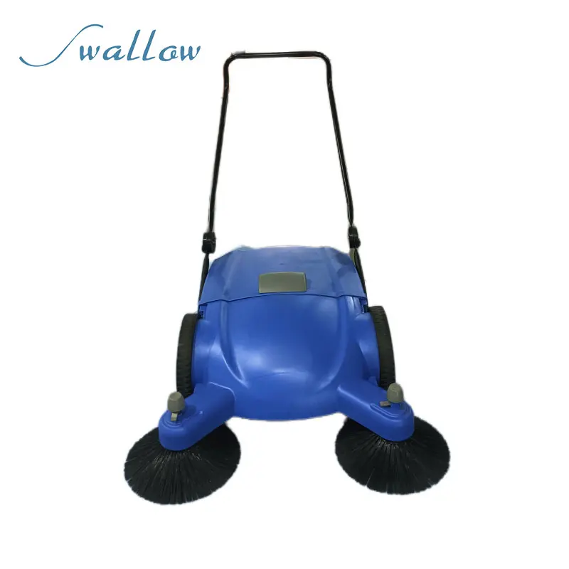 New Walk-Behind Floor Sweeping Machine Manual Street Sweeper with Core Motor Component Ground Cleaning Machine for Hotels