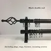 Black double rod