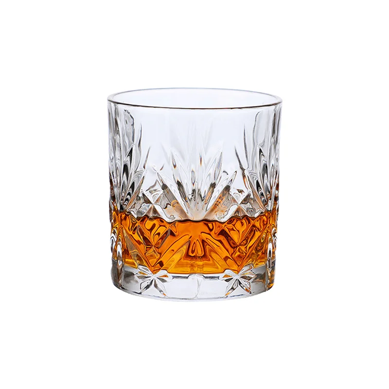 HXGLASS Vintage Ins Style  Irregular Pint Creative Reusable Old Fashion Whiskey Shot Glass Collection Brandy Matini Glass Cup