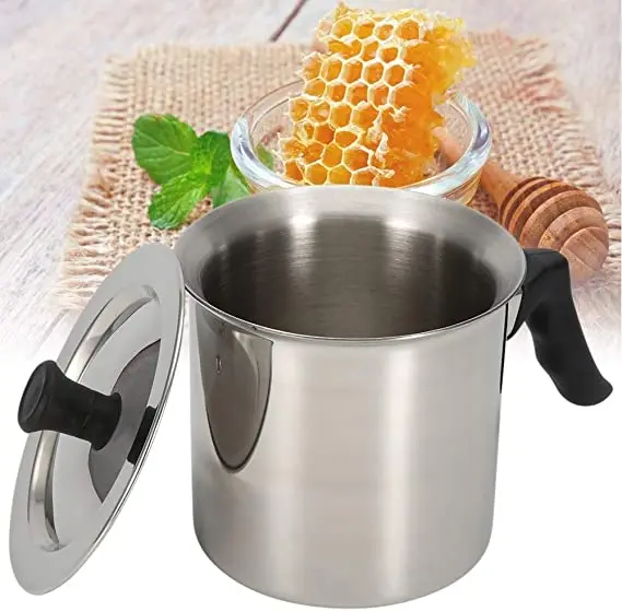 Factory Hot Sales Belly Shape Stainless Steel Double Wall Cooking Pot Whistling Milk Boiling Pot