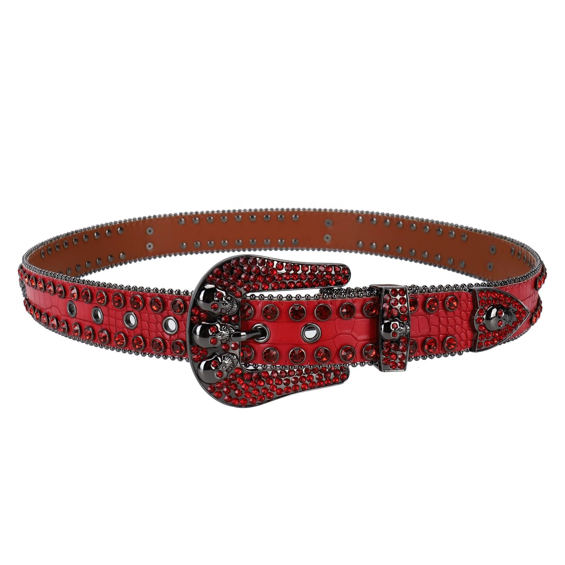 Maikun Head Skull Buckle Belts for Mens & Womens Shinning