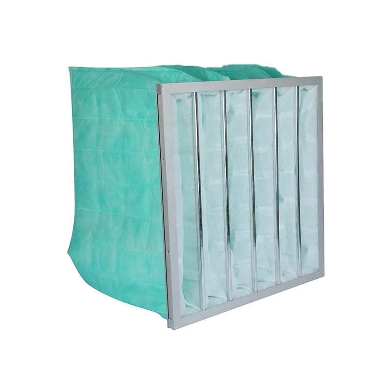 Synthetic Fiber Pocket Filters Bag Air Filter G3 G4 F5 F6 F7 F8 F9 With Aluminum Frame For HVAC AC