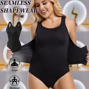 Wholesale Seamless Shapewear Bodysuit for Women High Cut Body Shaper with Tummy Control Slimming Effect Plus Size
