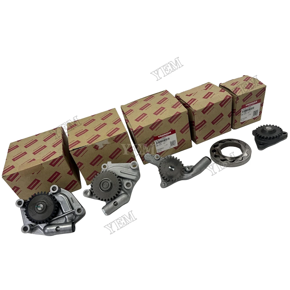 Oil Pump Engine Parts for Yanmar 3TNV82 3TNV84 3TNV88 4D84-1 Stock Complete