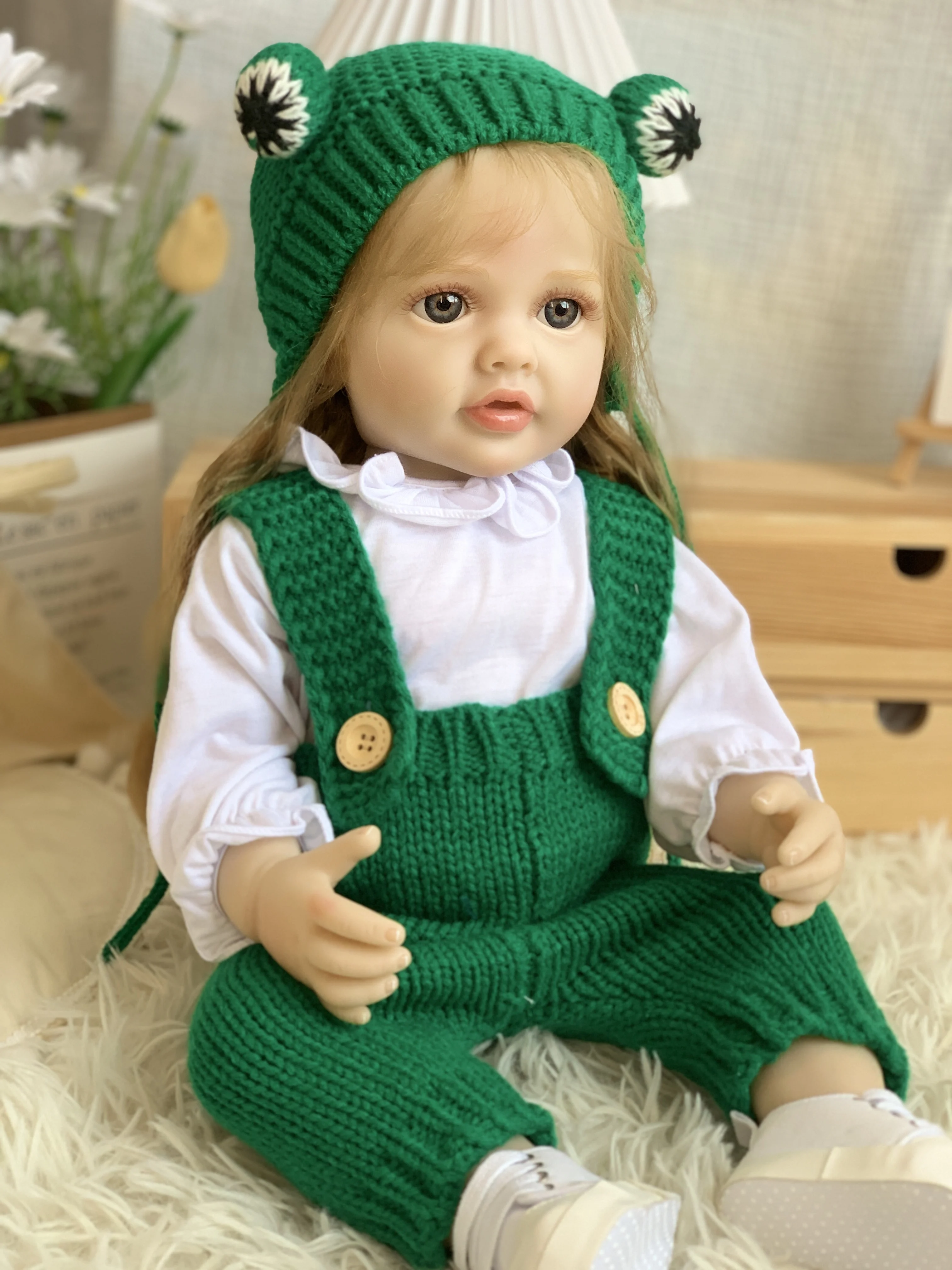 Handmade Crochet Reborn Doll Kits for Girls 120cm for Trump Soft Toy Vinyl Mouse Silicon Latex Wigs Mouse Poupee Latex Wigs Play