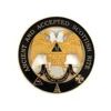 Gold black Scottish Rite 32 wings Down