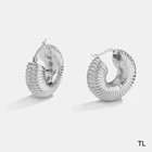Manufacturer custom stainless steel jewelry gold plating water proof earring women 14 karat ear ring 18 karat jewellery