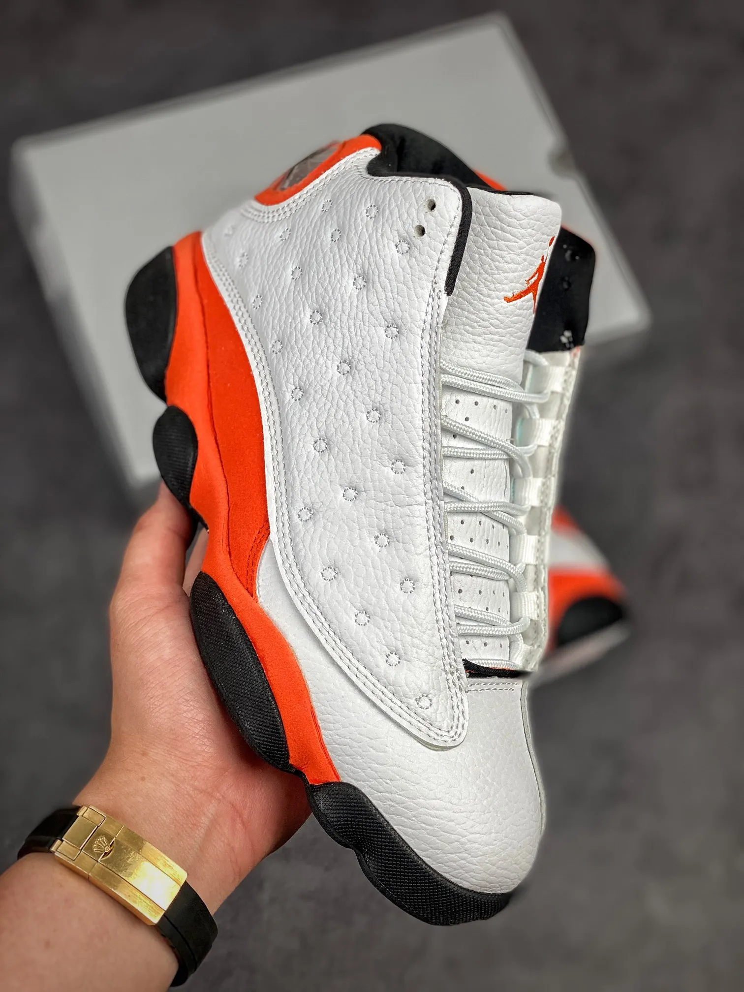 orange jordan 13