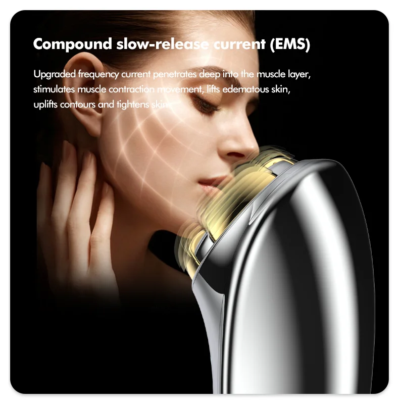 24K Gold Plated Microcurrent Device New Design USB Plug Nickel-Free Face Lifting Skin Tightening Machine Probes for Face Lift