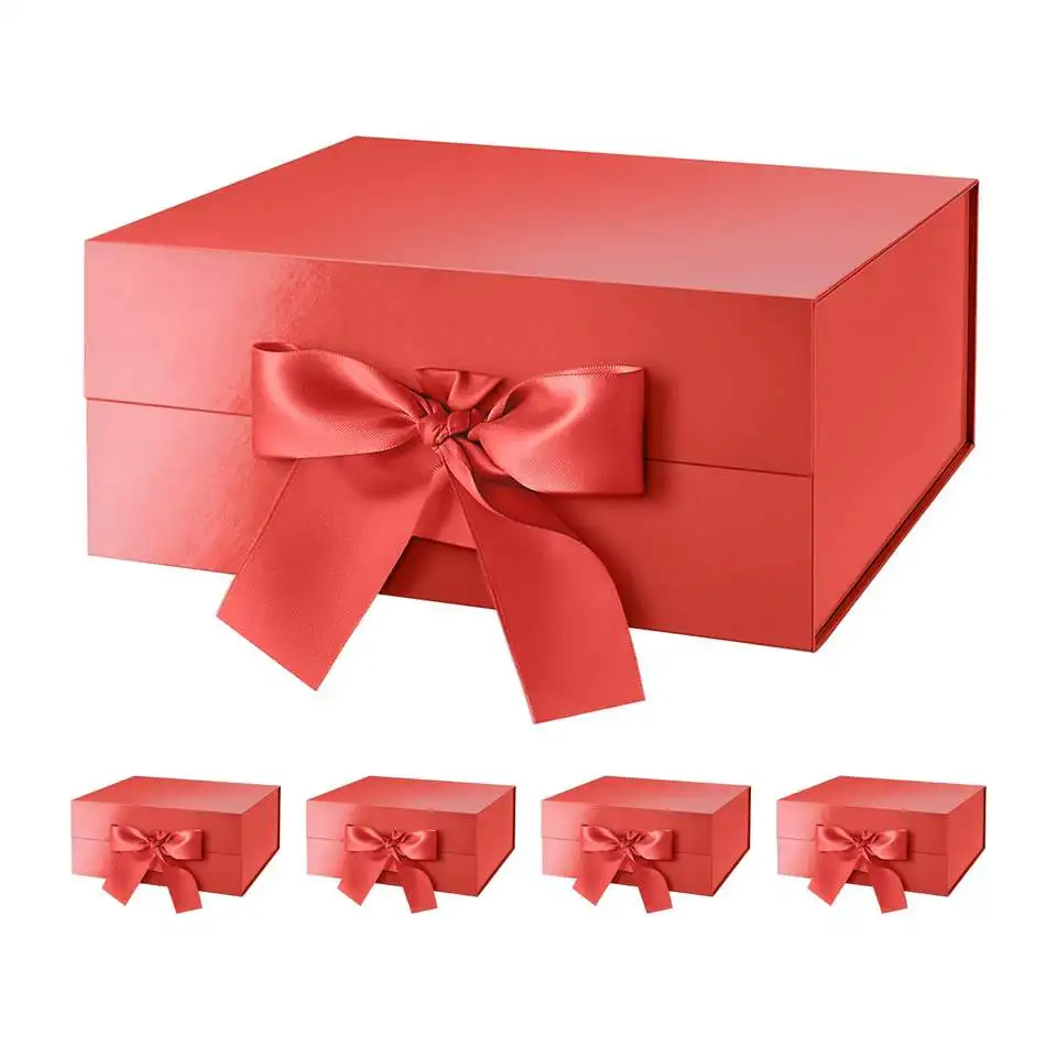Cardboard Gift Box Luxury Box With Changeable Ribbon And