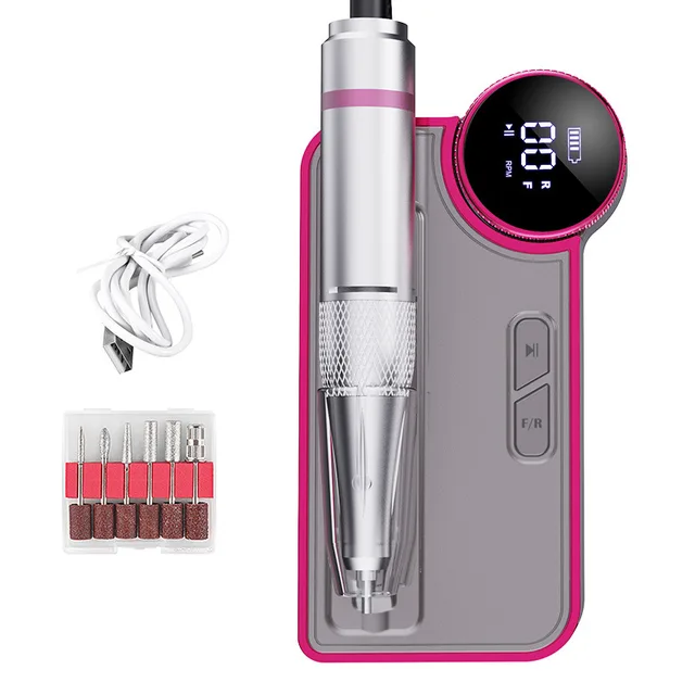 High Power Portable 35000rpm Rechargeable Nail Polisher Small Home Unloader for Nail Shop Special Nail Polish Machine