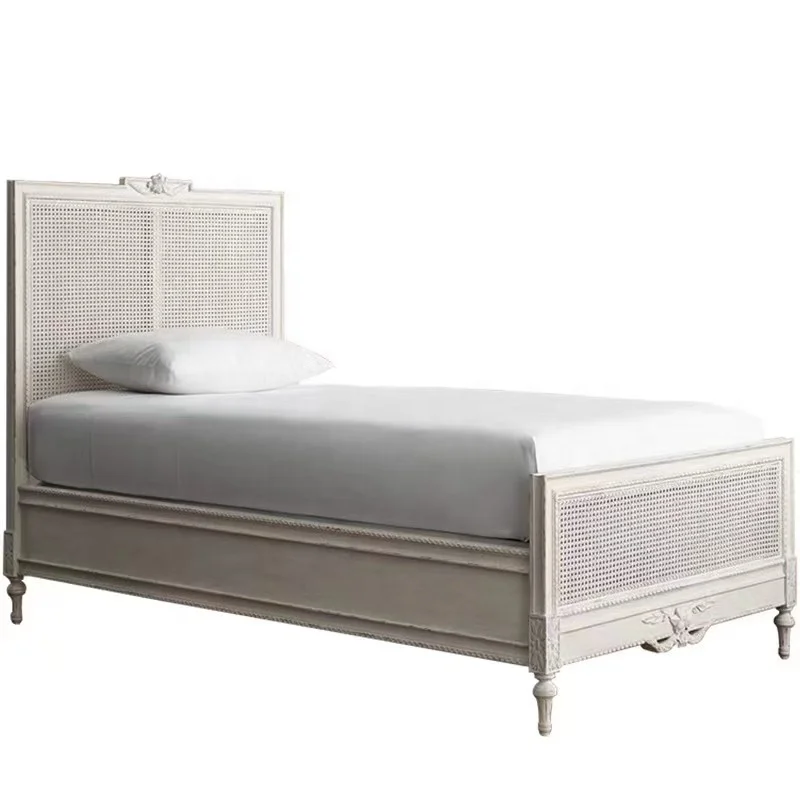 American style solid wood vine bed
