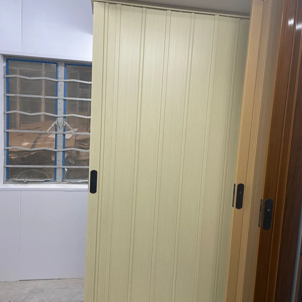 Indoor House Decoration PVC Folding Door 11 mm Thickness PVC Folding Door with Economic Price