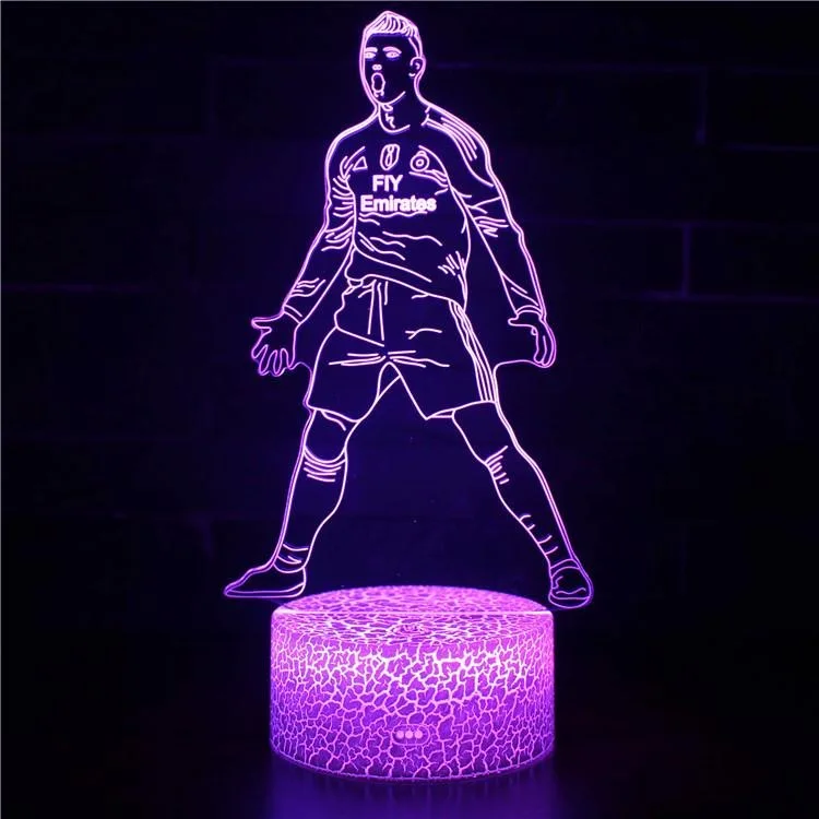 Football Fans Gift Messi Night Light Football Player Designs 3d Lamp ...