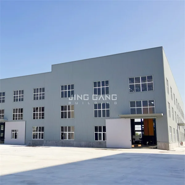 Jinggang Hot Dip Galvanized Steel Structure Construction for Warehouse Workshop Hangar Garage