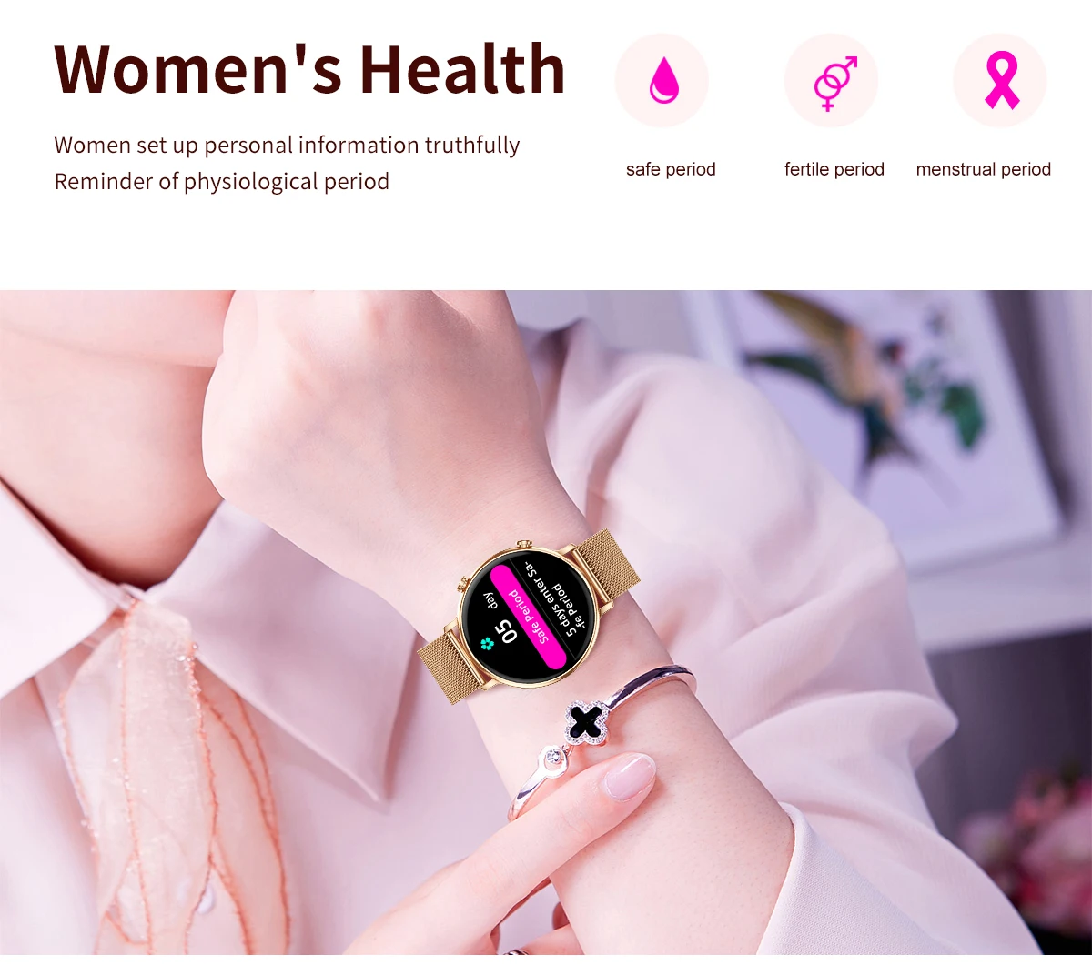 CY700 Relojes Smart Watch 1.3Inch BT Call Voice Assistant Health Monitoring Smartwatch for Ladies 2025