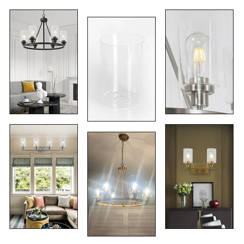 照明器具用のカスタムクリア耐熱ホウケイ酸シリンダーガラス管ランプ