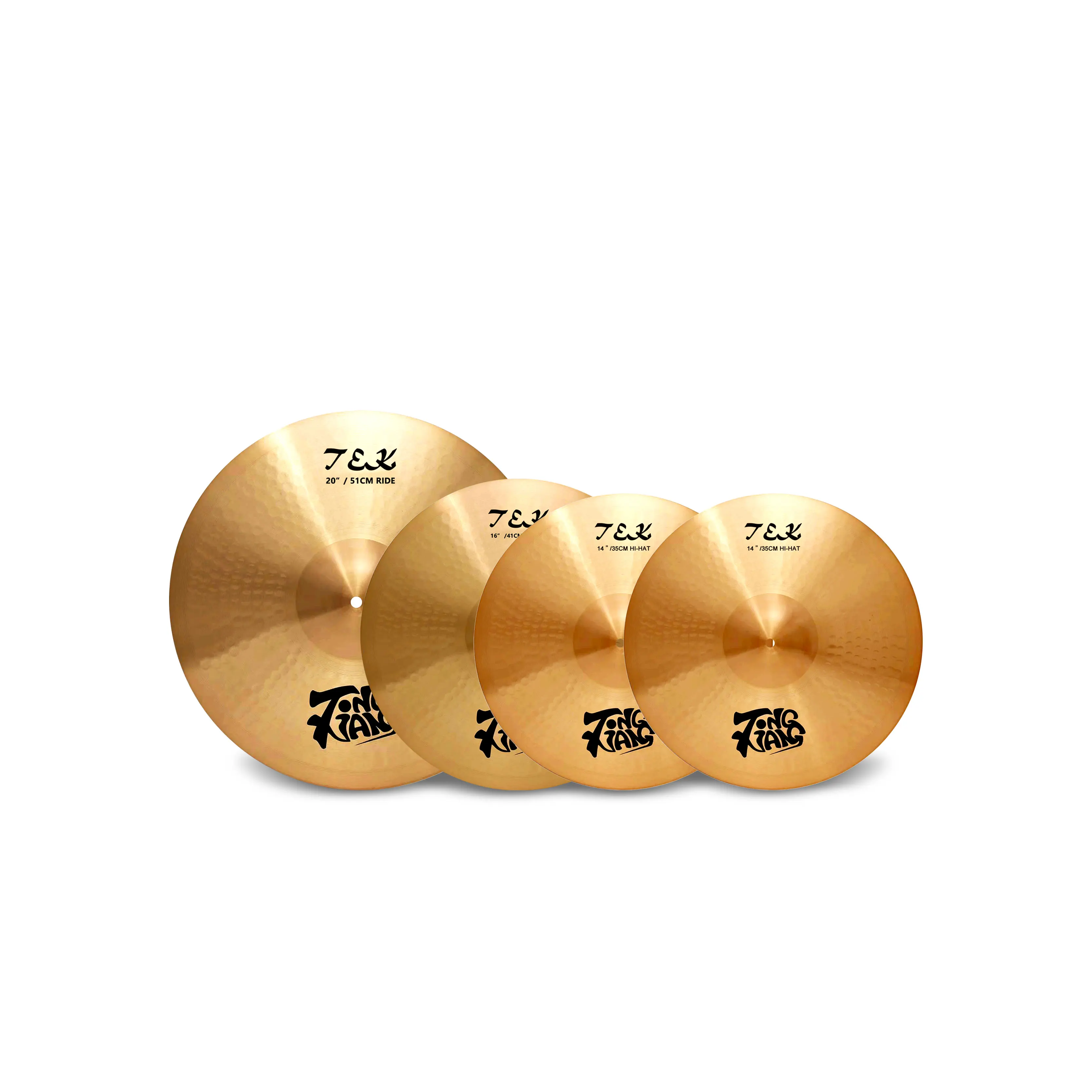 ハンジソンハンクオッカセット Hot Sale Tongxiang B10 Material TEK Series 4pcs Cymbal Set