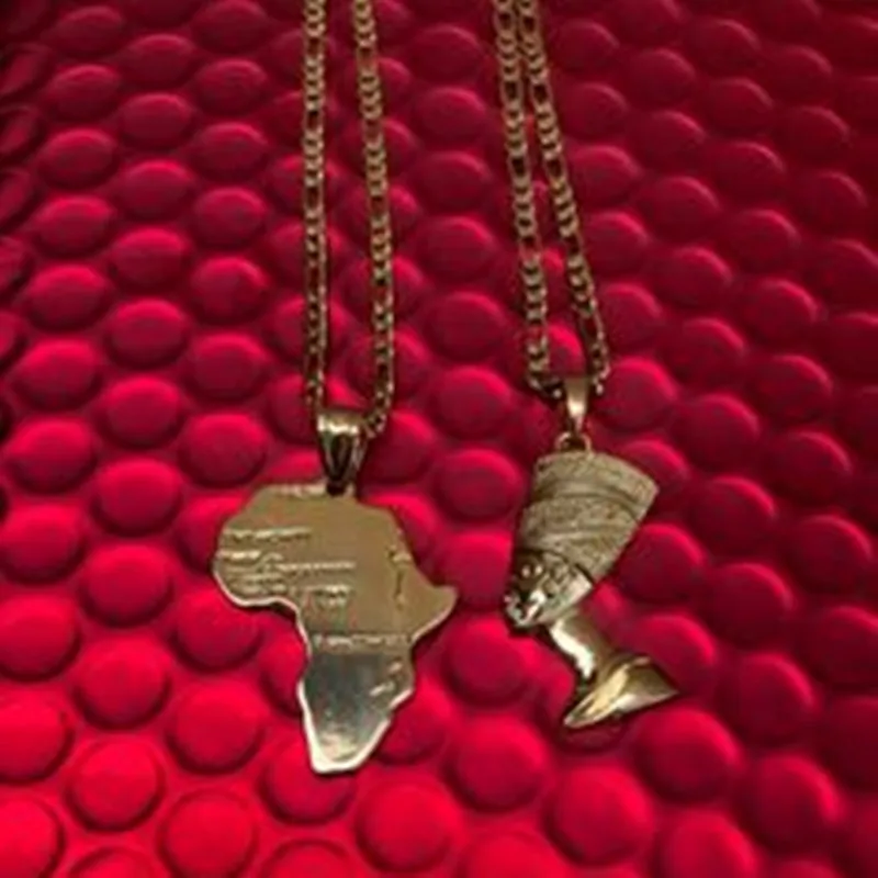 Hip Hop Gold Pharaoh Head African Queen 