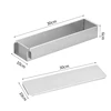 30*10*6 cm con coperchio in metallo Argento