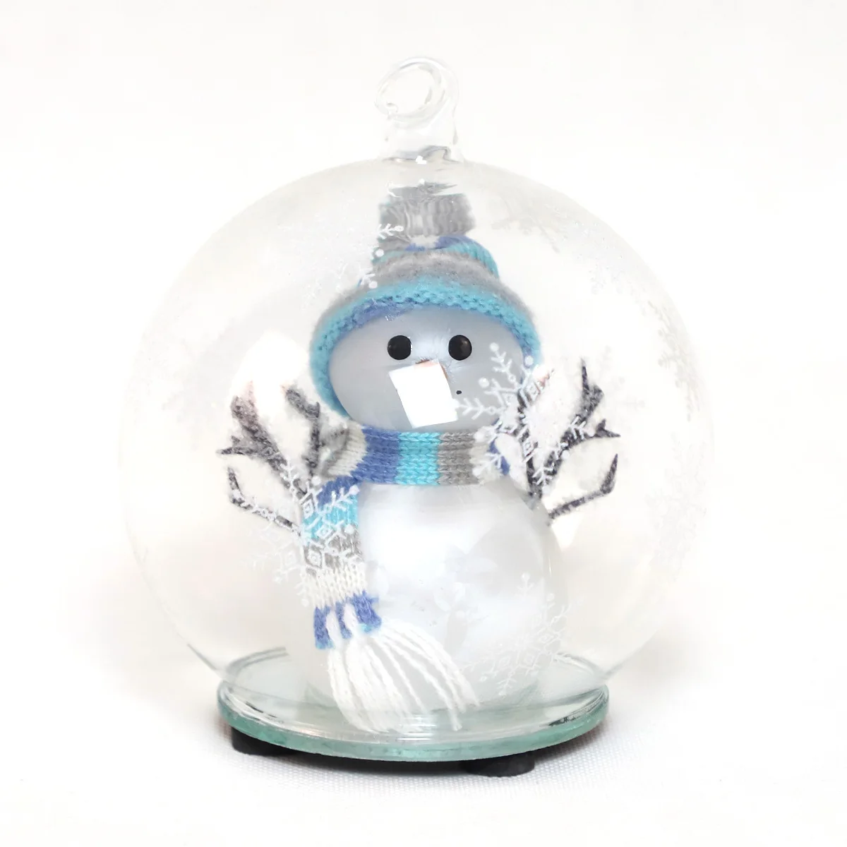 New Listing Hand Blown Glass Christmas Tree Santa Claus Snowman Winter Decorative Ornament Figurines