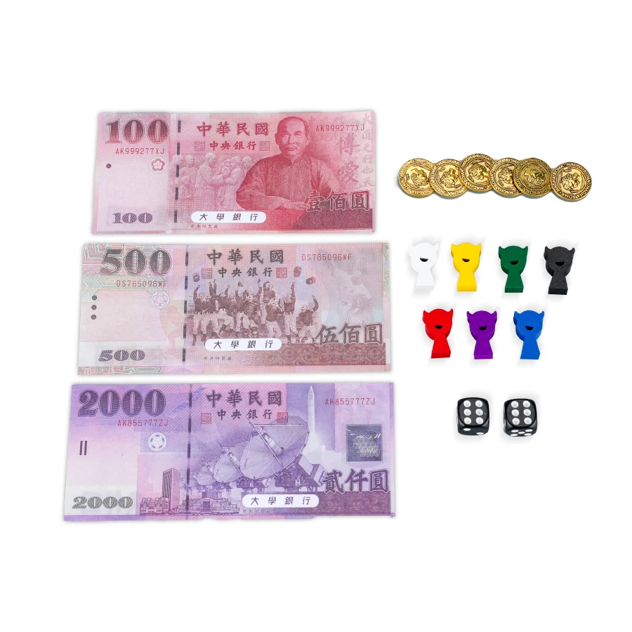 custom chinese university theme monopoly board game-9